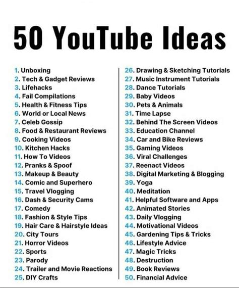 youtube channel ideas for beginners